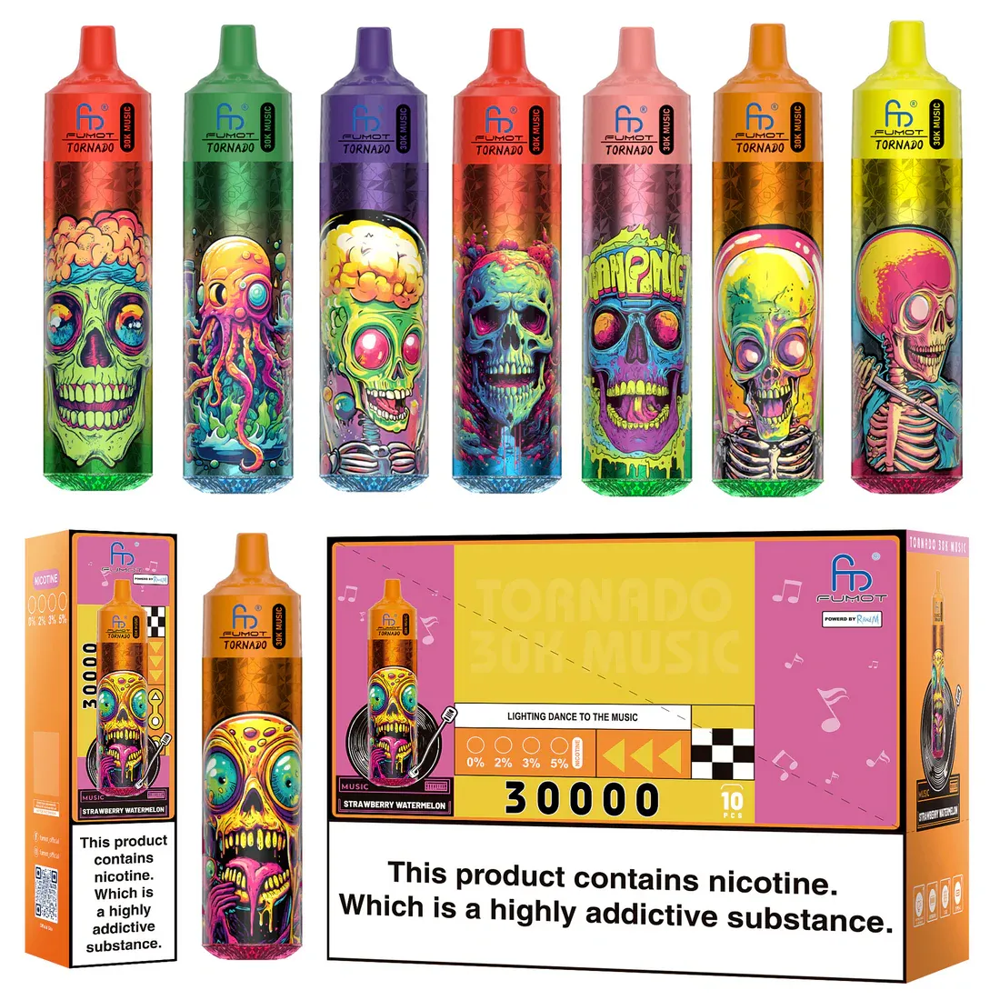 Fumot RandM Tornado 30000 Puffs Music Disposable Vape